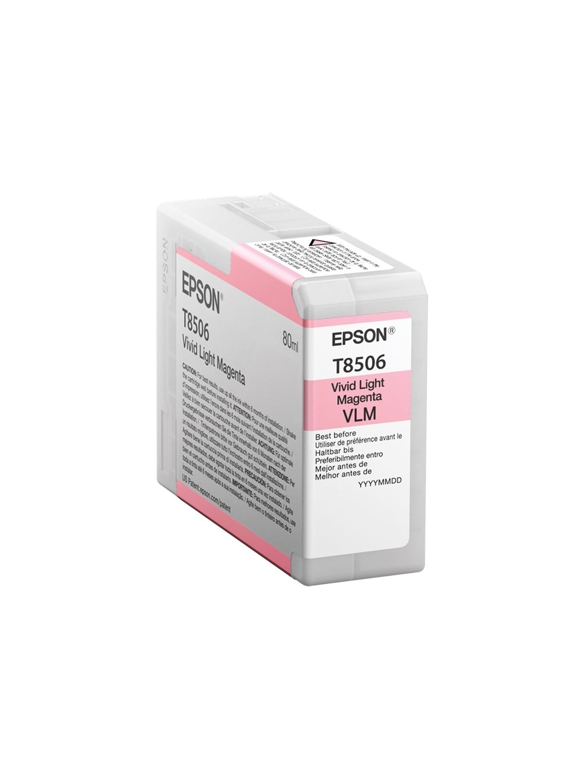Epson T85060N ink, Light magenta | Epson Epson | C13T85060N | Epson T8506 - vivid light magenta - original - ink cartridge | Ink cartridge | Vivid light magenta Epson T85060N ink, Light magenta | Epson Epson | C13T85060N | Epson T8506 - vivid light magenta - original - ink cartridge | Ink cartridge | Vivid light magenta