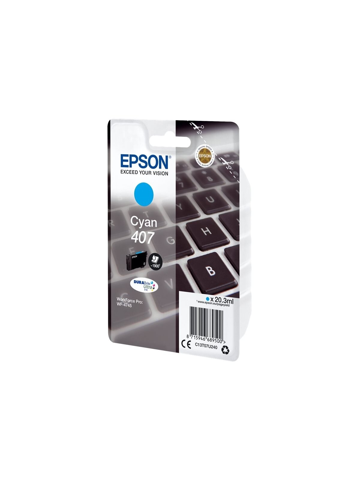 Epson WF-4745 Series | Ink Cartridge L Cian | Ink Cartridge | Cyan 1 Epson WF-4745 Series | Ink Cartridge L Cian | Ink Cartridge | Cyan 1