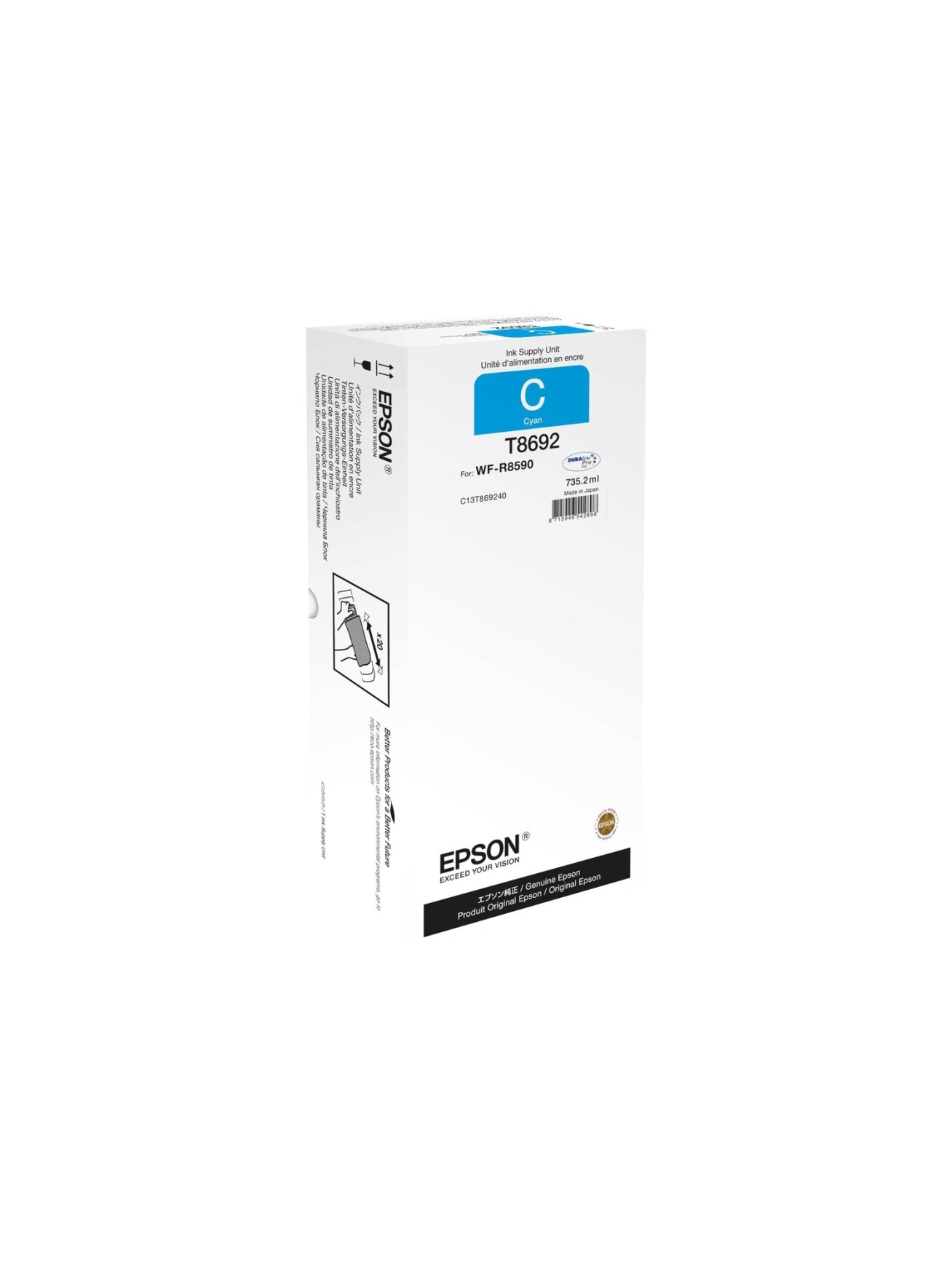 Epson C13T869240 | Ink Cartridge XXL | Cyan 1 Epson C13T869240 | Ink Cartridge XXL | Cyan 1