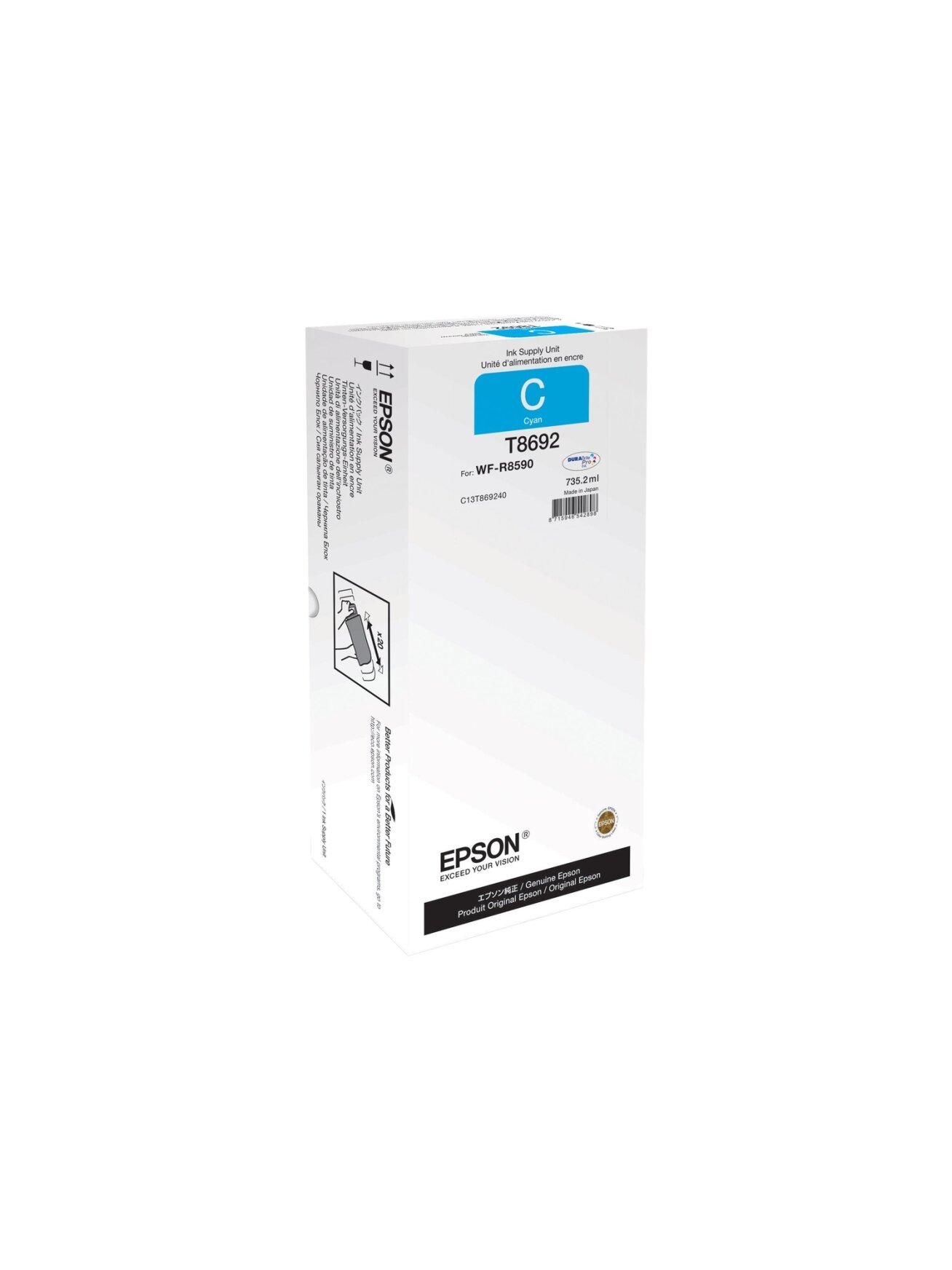 Epson C13T869240 | Ink Cartridge XXL | Cyan 3 Epson C13T869240 | Ink Cartridge XXL | Cyan 3
