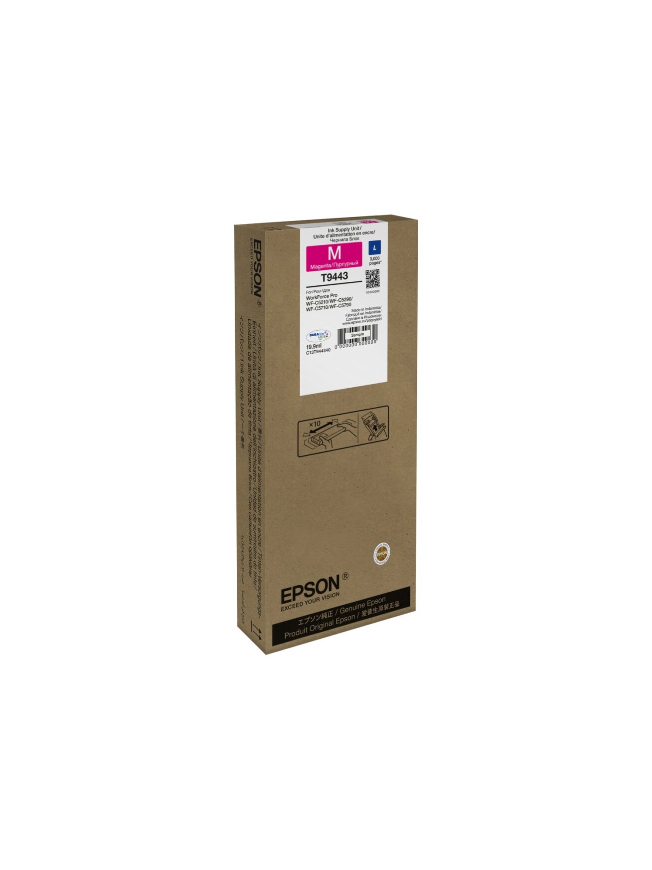 Epson C13T944340 | Ink Cartridge L | Magenta 1 Epson C13T944340 | Ink Cartridge L | Magenta 1