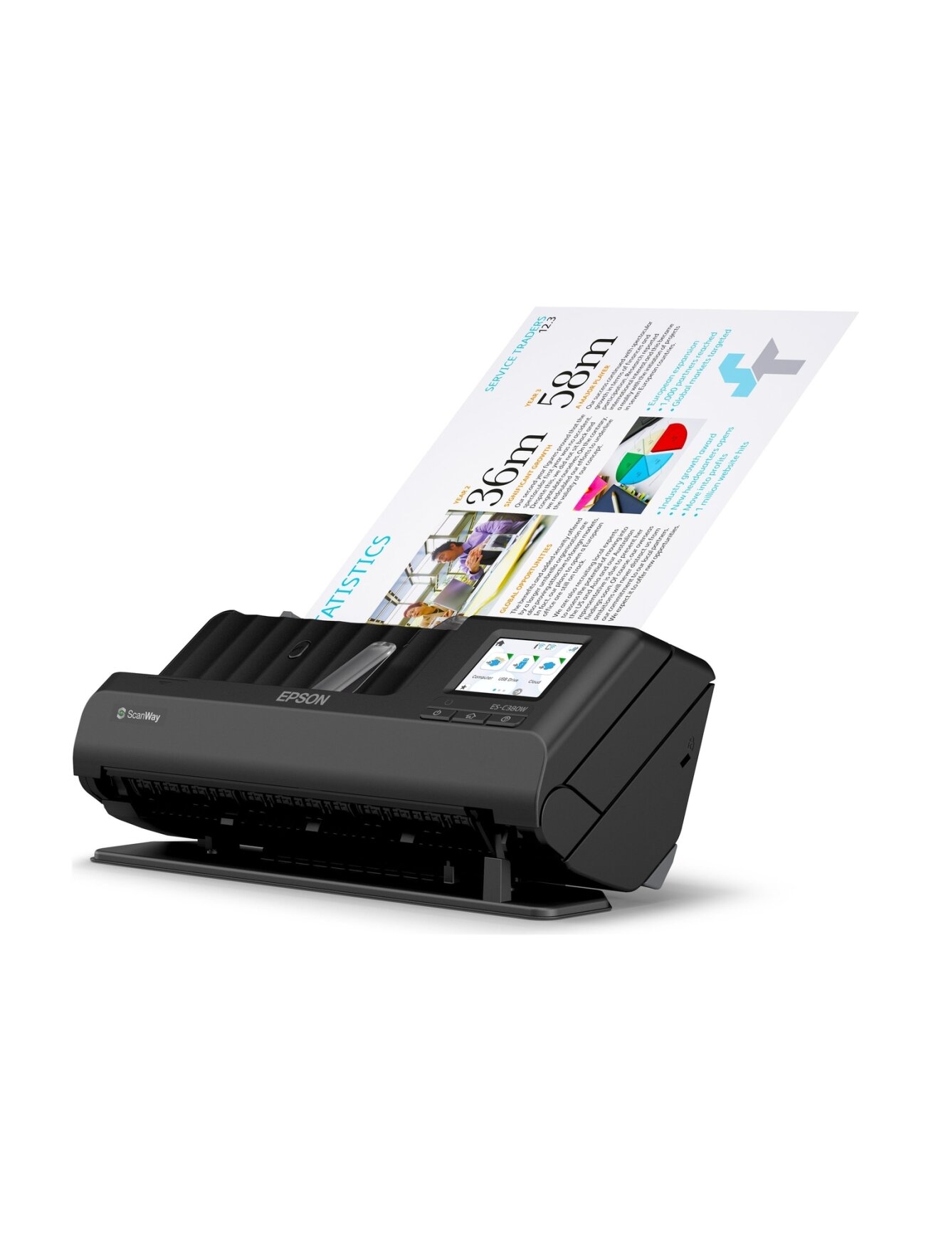 Epson | Compact network scanner | ES-C380W | Sheetfed | Wireless 2