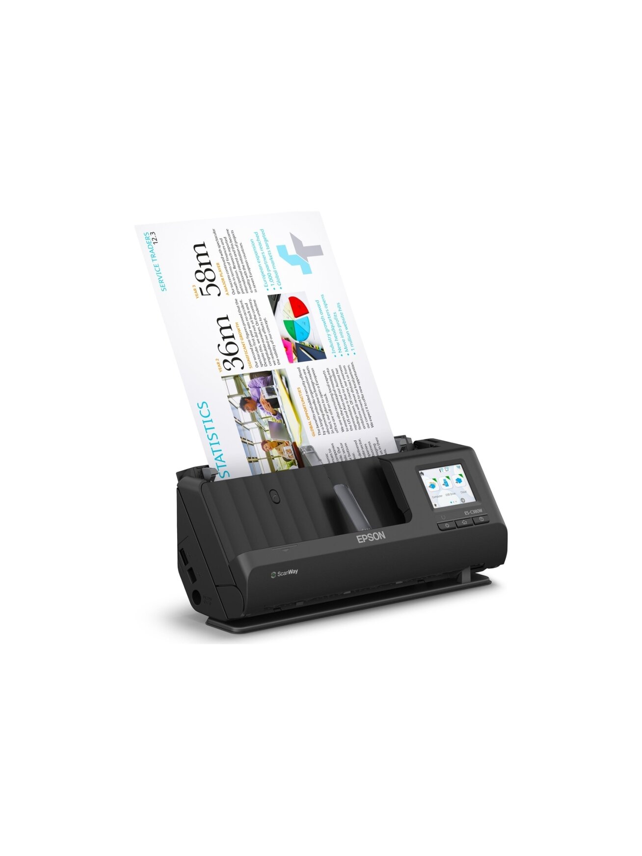 Epson | Compact network scanner | ES-C380W | Sheetfed | Wireless 6 Epson | Compact network scanner | ES-C380W | Sheetfed | Wireless 6