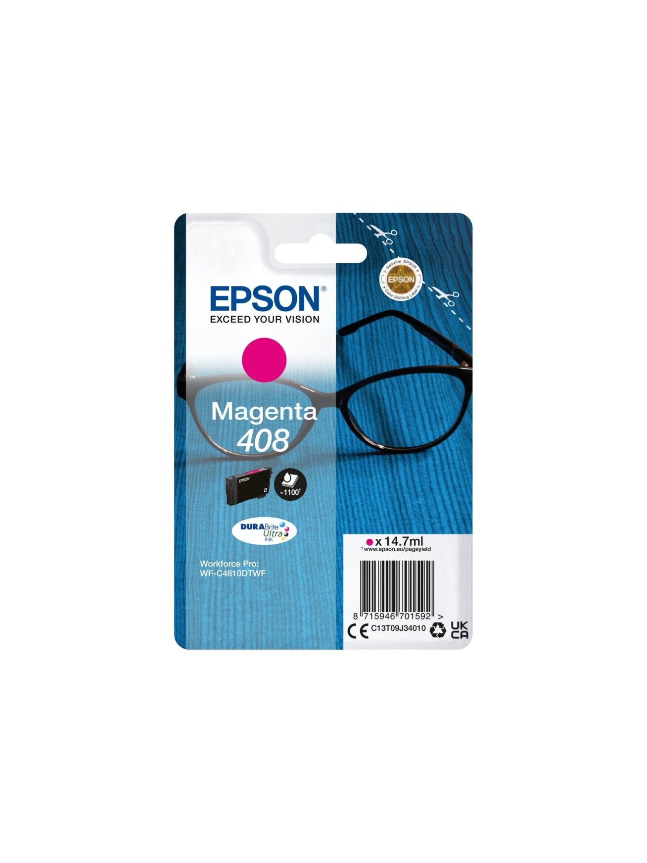 Epson DURABrite Ultra 408L | Ink cartrige | Magenta