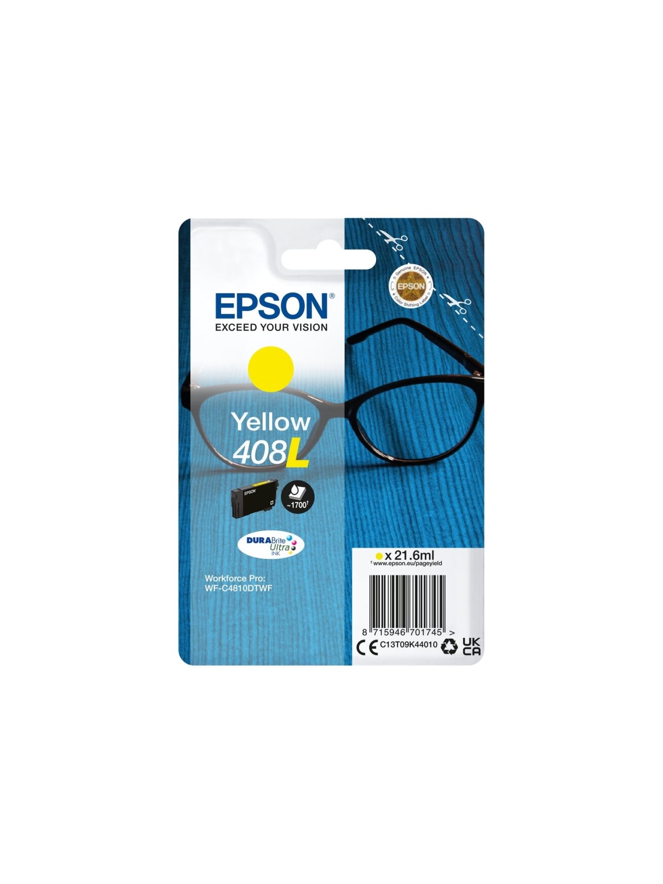 Epson DURABrite Ultra 408L | Ink cartrige | Yellow