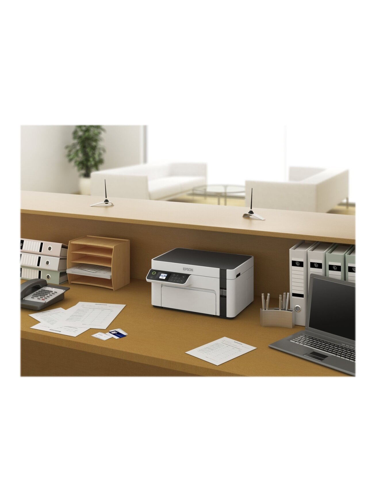 Epson | Multifunction compact printer | EcoTank M2120 | Inkjet | Mono | A4 | Wi-Fi | White 15 Epson | Multifunction compact printer | EcoTank M2120 | Inkjet | Mono | A4 | Wi-Fi | White 15