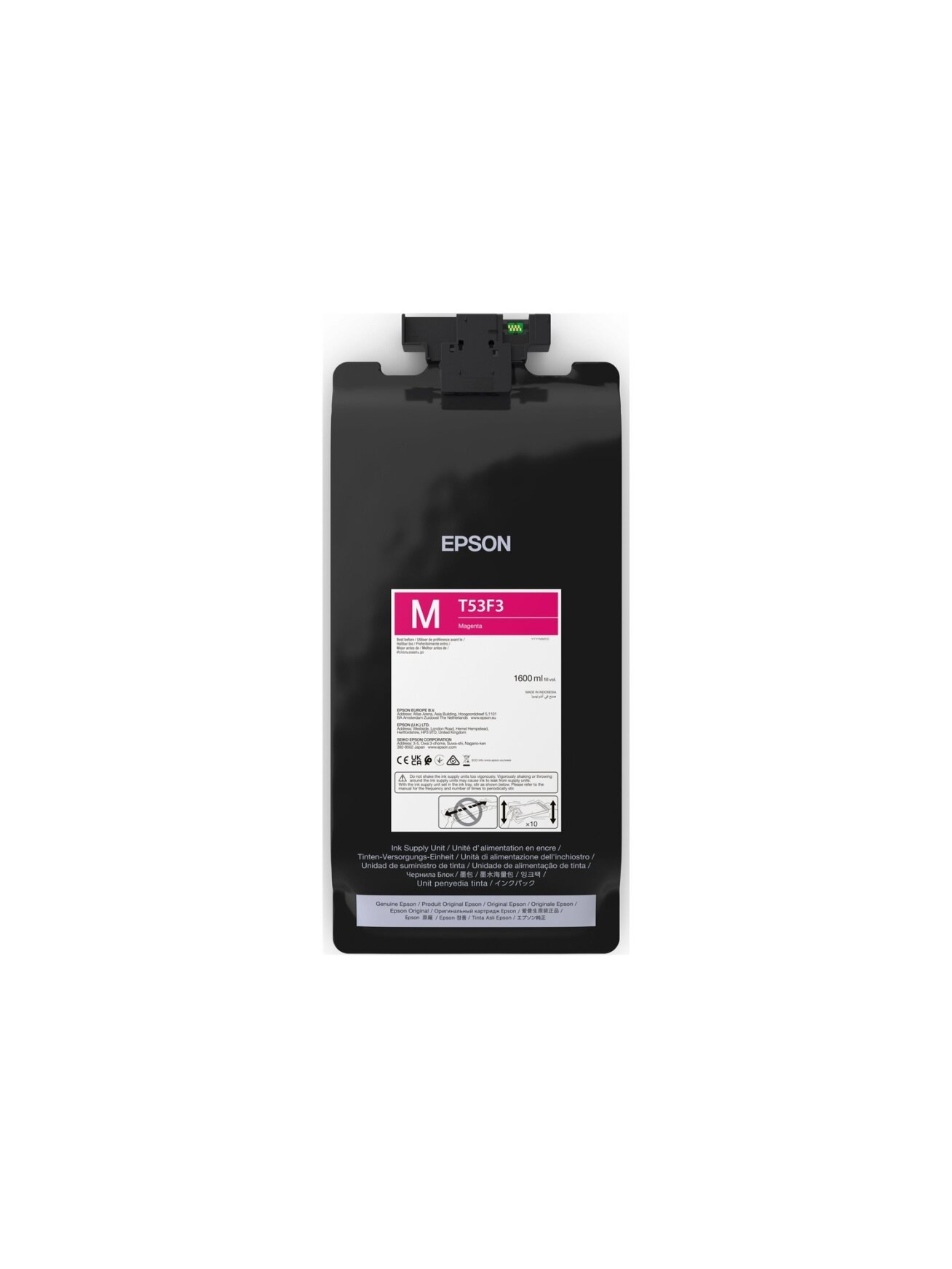 Epson P-Series T53F30N Magenta IIPS Ink 1600ml | Epson C13T53F30N | Epson T53F3 - magenta - original - ink pouch | Epson UltraChrome Pro6 | Magenta Epson P-Series T53F30N Magenta IIPS Ink 1600ml | Epson C13T53F30N | Epson T53F3 - magenta - original - ink pouch | Epson UltraChrome Pro6 | Magenta