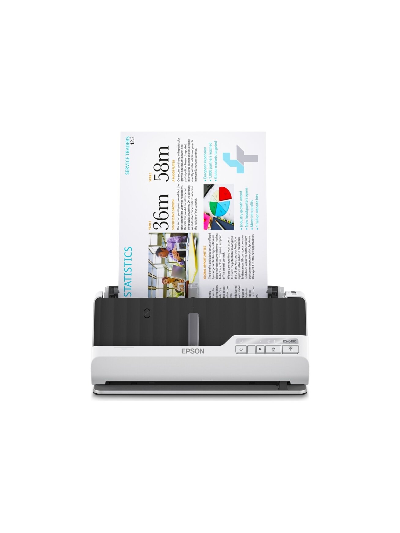 Epson | Premium compact scanner | DS-C490 | Sheetfed | Wired 4