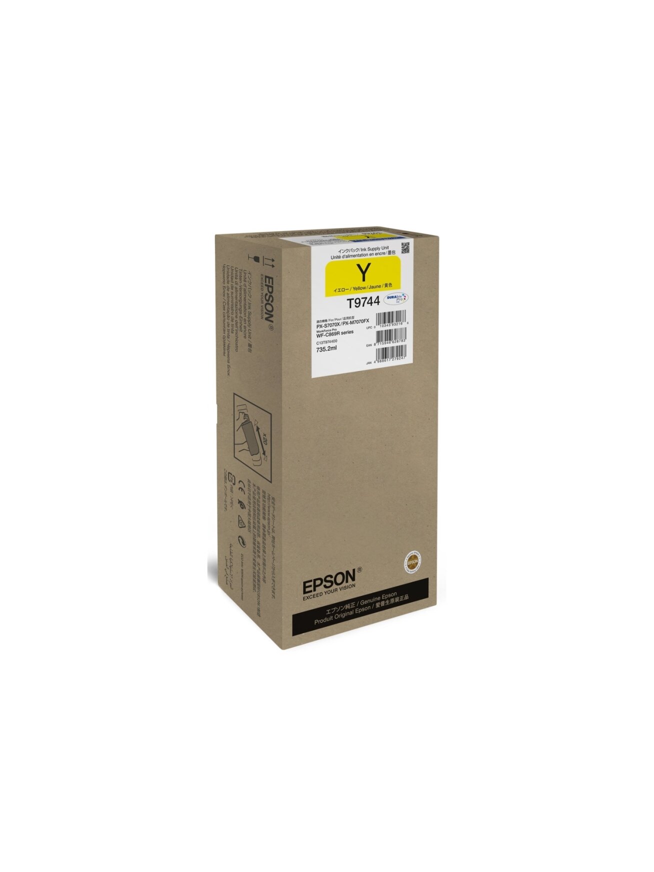 Epson XXL Ink Supply Unit | WorkForce Pro WF-C869R | XXL Ink Supply Unit | Yellow