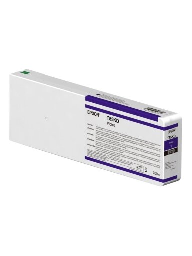 Epson Singlepack T55KD00 UltraChrome HDX/HD, 700 ml | Ink Cartrige | Violet Epson Singlepack T55KD00 UltraChrome HDX/HD, 700 ml | Ink Cartrige | Violet