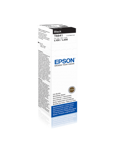 Epson T6641 Ink bottle 70ml | Ink Cartridge | Black Epson T6641 Ink bottle 70ml | Ink Cartridge | Black