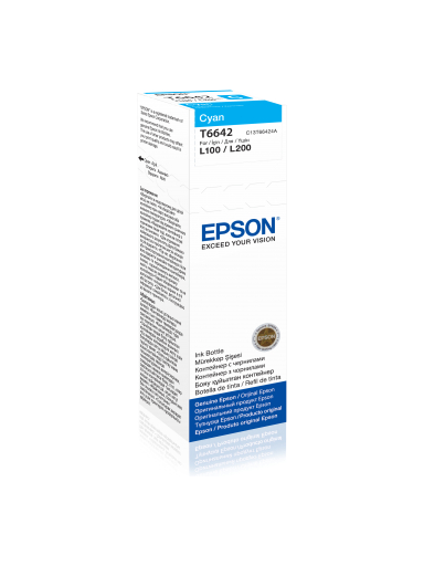 Epson T6642 Ink bottle 70ml | Ink Cartridge | Cyan Epson T6642 Ink bottle 70ml | Ink Cartridge | Cyan
