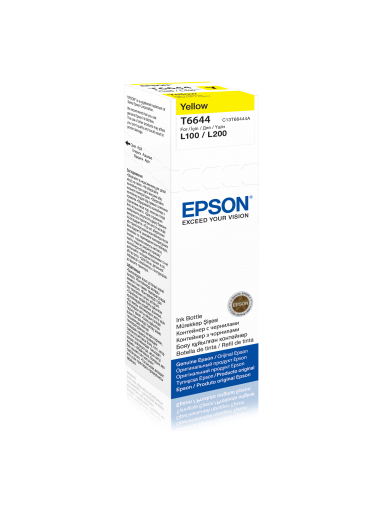 Epson T6644 Ink bottle 70ml | Ink Cartridge | Yellow Epson T6644 Ink bottle 70ml | Ink Cartridge | Yellow