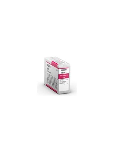 Epson T85030N Singlepack ink, Vivid Magenta | Epson Epson | T8503 | Epson T8503 - vivid magenta - original - ink cartridge | Ink cartridge | Vivid magenta Epson T85030N Singlepack ink, Vivid Magenta | Epson Epson | T8503 | Epson T8503 - vivid magenta - original - ink cartridge | Ink cartridge | Vivid magenta