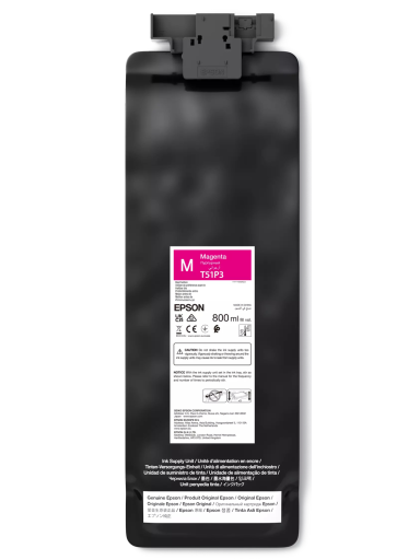 Epson UltraChrome GS3 T51P300 (800ML) | Ink pack | Magenta Epson UltraChrome GS3 T51P300 (800ML) | Ink pack | Magenta