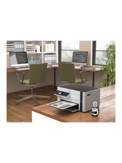 Epson | Multifunction compact printer | EcoTank M2120 | Inkjet | Mono | A4 | Wi-Fi | White 14 Epson | Multifunction compact printer | EcoTank M2120 | Inkjet | Mono | A4 | Wi-Fi | White 14