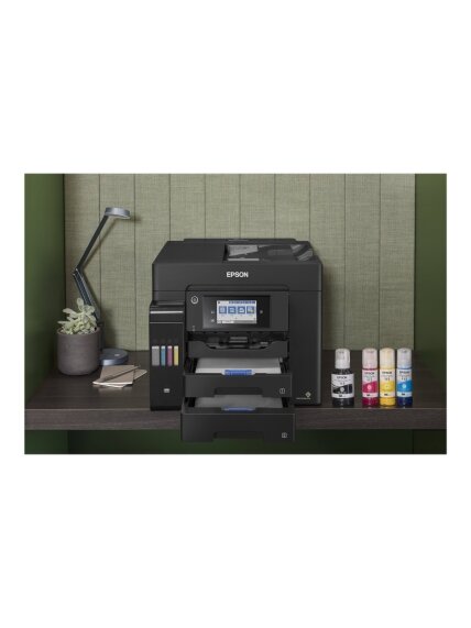 Epson | Multifunctional Printer | EcoTank L6550 | Inkjet | Colour | Inkjet Multifunctional Printer | A4 | Wi-Fi | Black 10 Epson | Multifunctional Printer | EcoTank L6550 | Inkjet | Colour | Inkjet Multifunctional Printer | A4 | Wi-Fi | Black 10