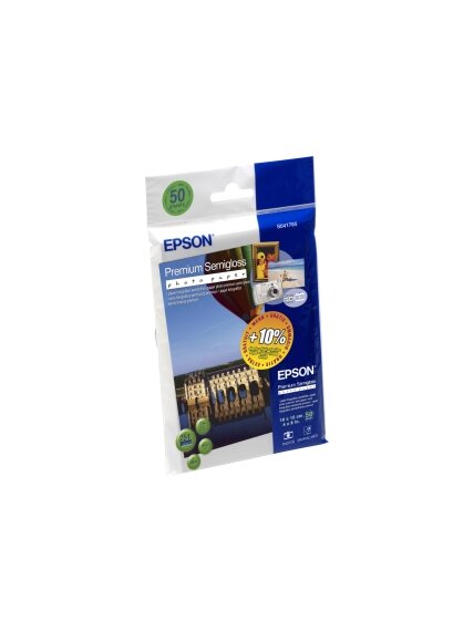 Epson Premium Semigloss Photo Paper 10x15cm, 251g/m2, 50 sheets 1 Epson Premium Semigloss Photo Paper 10x15cm, 251g/m2, 50 sheets 1
