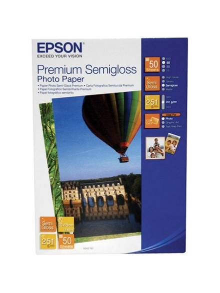 Epson Premium Semigloss Photo Paper 10x15cm, 251g/m2, 50 sheets 2 Epson Premium Semigloss Photo Paper 10x15cm, 251g/m2, 50 sheets 2