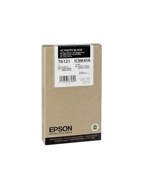 Epson T612100 | Ink cartrige | Photo Black