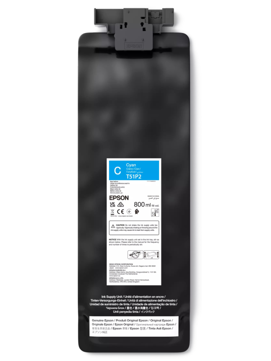 Epson UltraChrome GS3 T51P200 (800ML) | Ink pack | Cyan Epson UltraChrome GS3 T51P200 (800ML) | Ink pack | Cyan