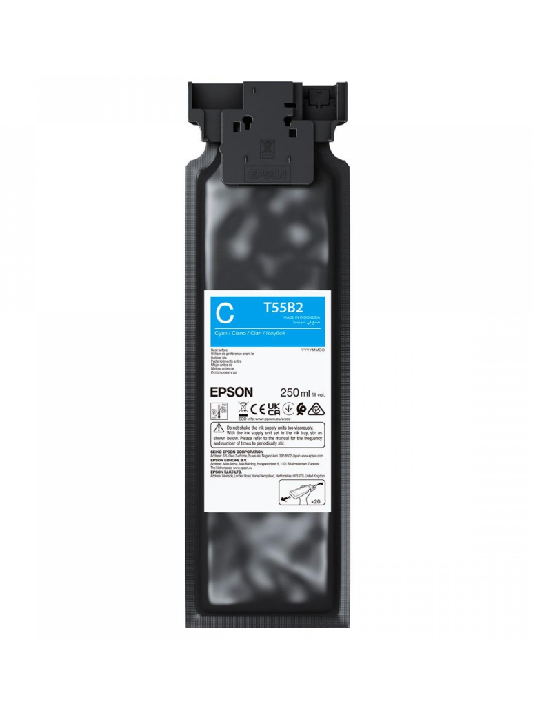Epson UltraChrome DG2 T55B200 (250ml) | Ink Cartrige | Cyan Epson UltraChrome DG2 T55B200 (250ml) | Ink Cartrige | Cyan