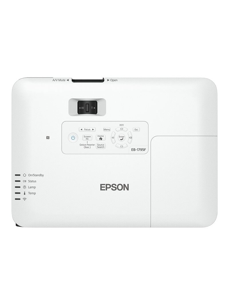 Epson | EB-1795F | Full HD (1920x1080) | 3200 ANSI lumens | 10.000:1 | White | Lamp warranty 12 month(s) | Wi-Fi 6 Epson | EB-1795F | Full HD (1920x1080) | 3200 ANSI lumens | 10.000:1 | White | Lamp warranty 12 month(s) | Wi-Fi 6