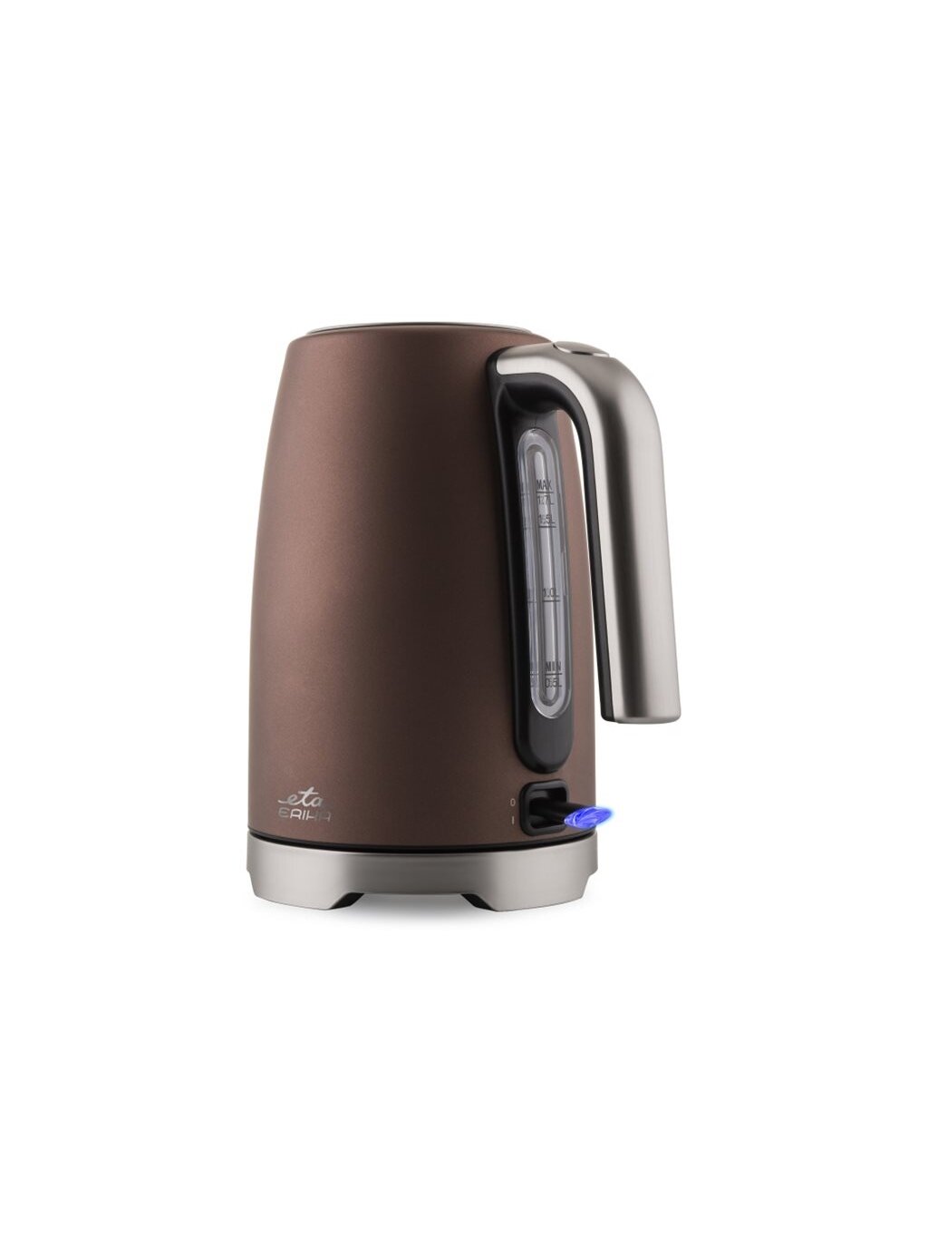 ETA Kettle | Erika ETA259090010 | 2200 W | Electric | 1.7 L | Stainless steel | 360° rotational base | Brown ETA Kettle | Erika ETA259090010 | 2200 W | Electric | 1.7 L | Stainless steel | 360° rotational base | Brown