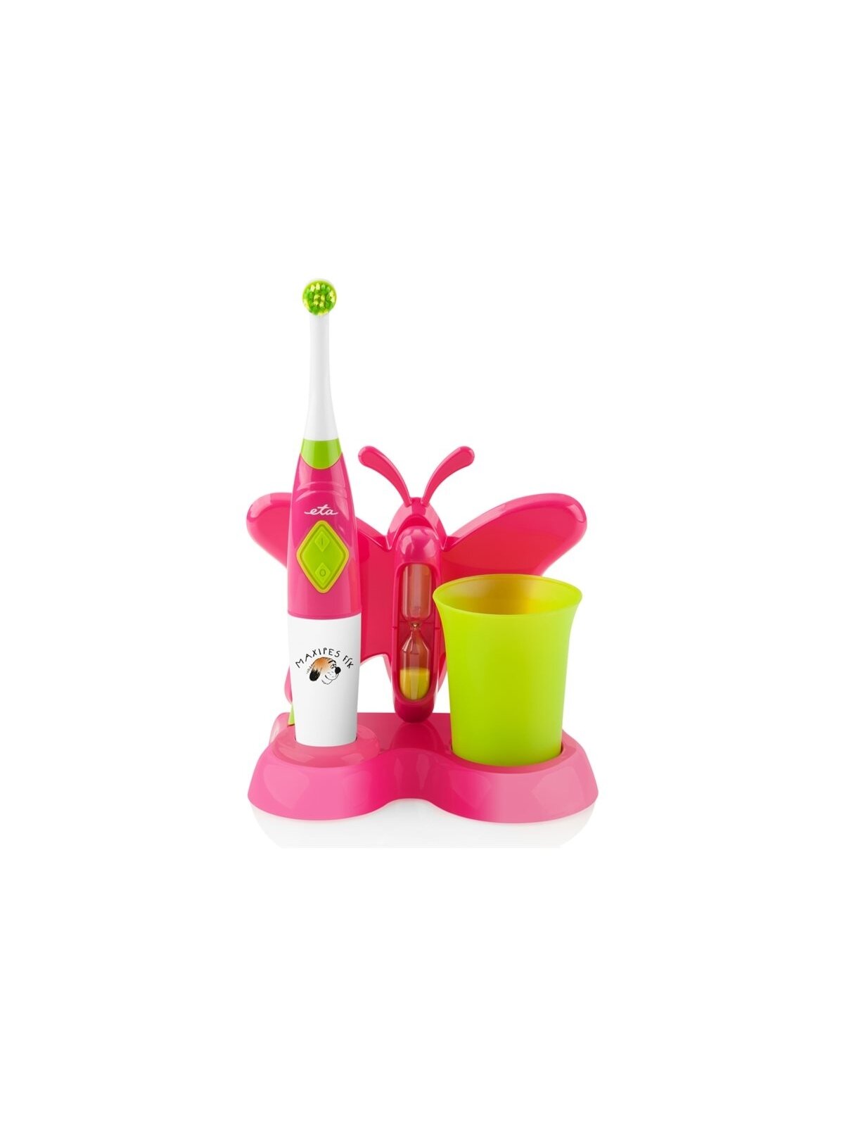 ETA | Toothbrush with water cup and holder | Sonetic  ETA129490070 | Battery operated | For kids | Number of brush heads included 2 | Number of teeth brushing modes 2 | Pink