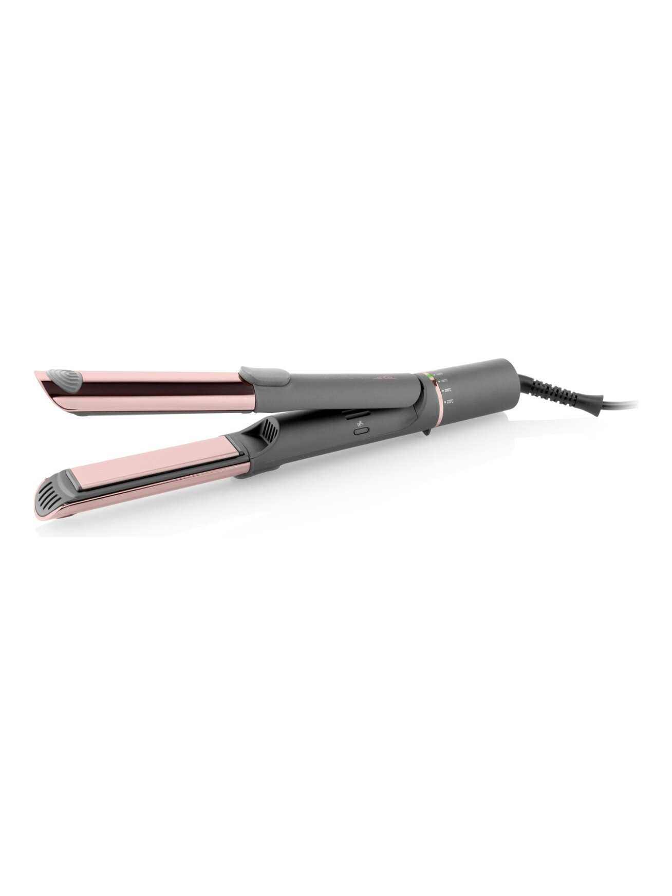 ETA Hair Straightener and Curler | ETA132390000 Fenité Exclusive 2-in-1 | Ceramic heating system | Temperature (min) 140 °C | Temperature (max) 200 °C | Number of heating levels 5 | 1700 W | Grey/Pink ETA Hair Straightener and Curler | ETA132390000 Fenité Exclusive 2-in-1 | Ceramic heating system | Temperature (min) 140 °C | Temperature (max) 200 °C | Number of heating levels 5 | 1700 W | Grey/Pink