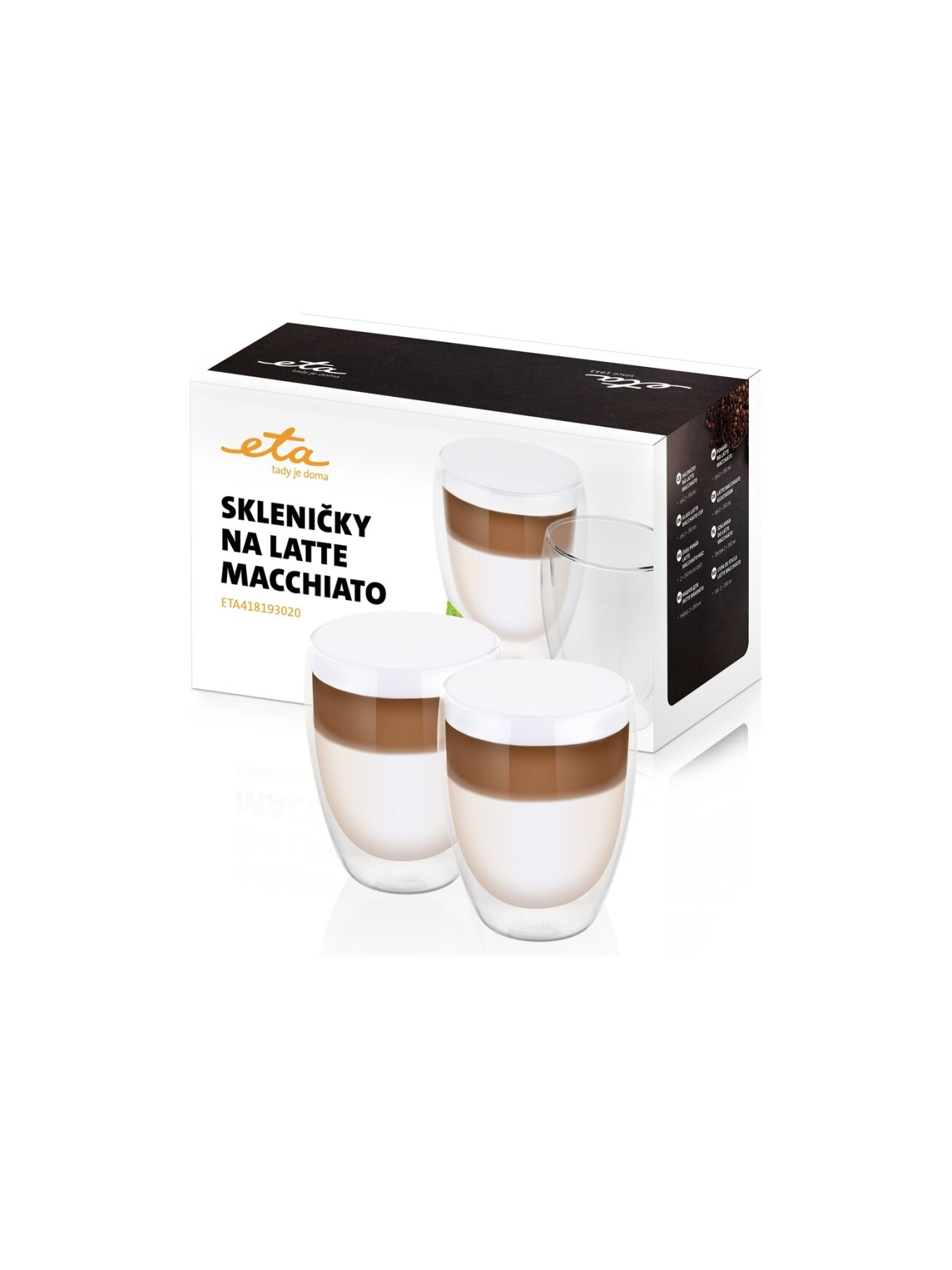 ETA | Latte Macchiato Glasses | ETA418193020 | For coffee | 2 pc(s) | Dishwasher proof