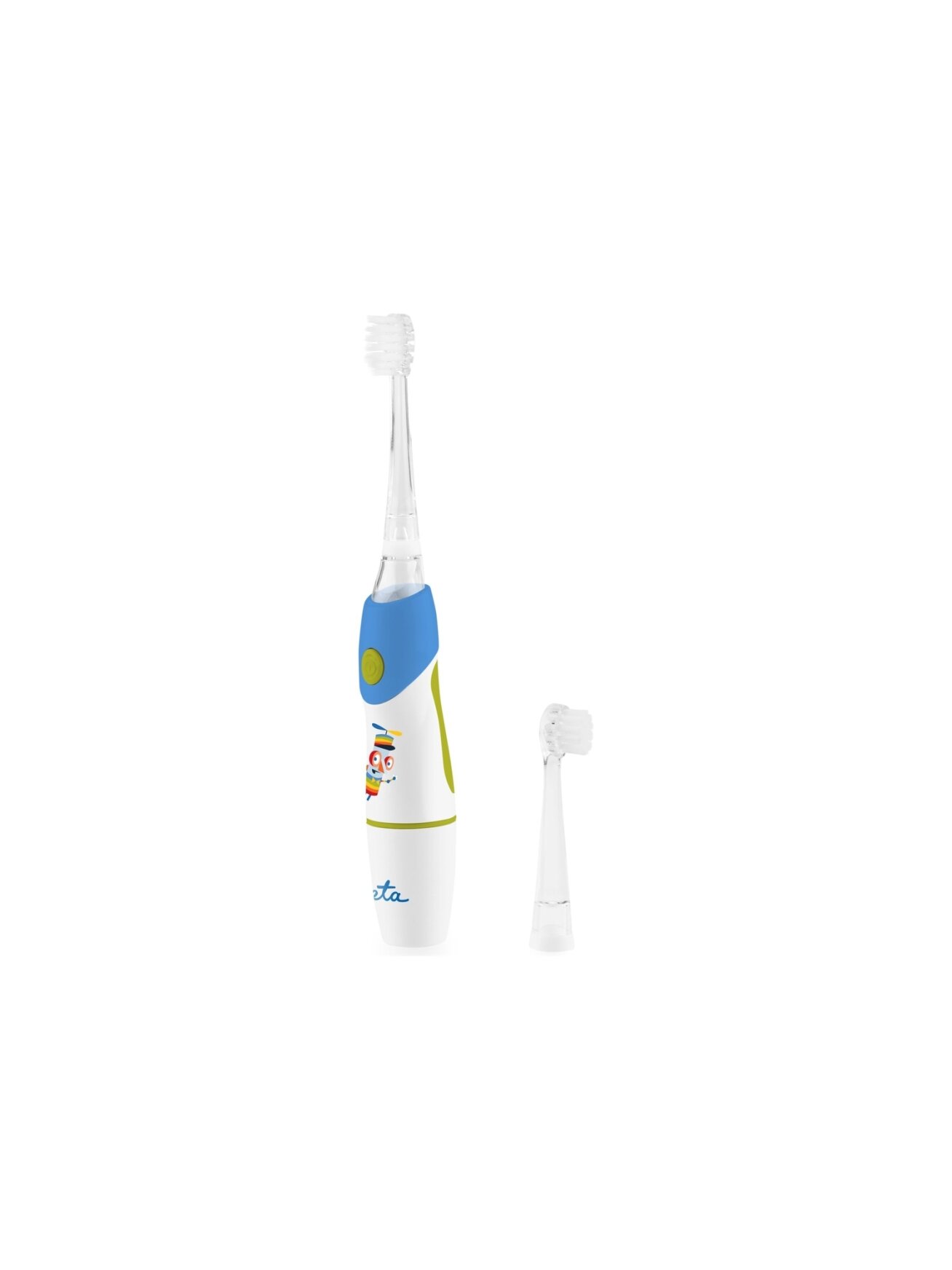 ETA Toothbrush | Sonetic ETA071090020 | Battery operated | For kids | Number of brush heads included 2 | Number of teeth brushing modes 1 | Blue/White ETA Toothbrush | Sonetic ETA071090020 | Battery operated | For kids | Number of brush heads included 2 | Number of teeth brushing modes 1 | Blue/White