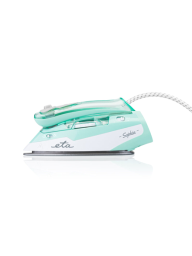 ETA | ETA127190000 Sophia | Steam Travel Iron | 1100 W | Water tank capacity 80 ml | Continuous steam 30 g/min | Steam boost performance 50 g/min | Green/White ETA | ETA127190000 Sophia | Steam Travel Iron | 1100 W | Water tank capacity 80 ml | Continuous steam 30 g/min | Steam boost performance 50 g/min | Green/White