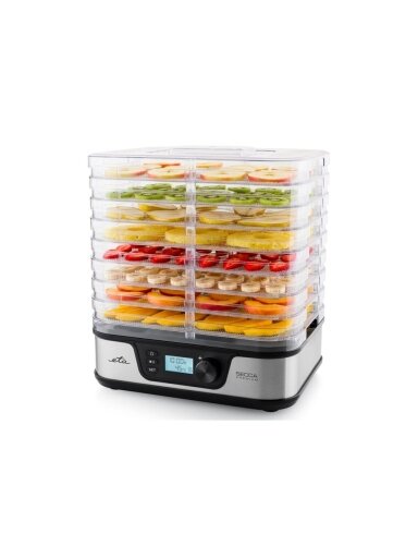 ETA Food dryer | ETA930190000 Secca Premium | Power 380 W | Number of trays 8 | Temperature control | Integrated timer | Silver