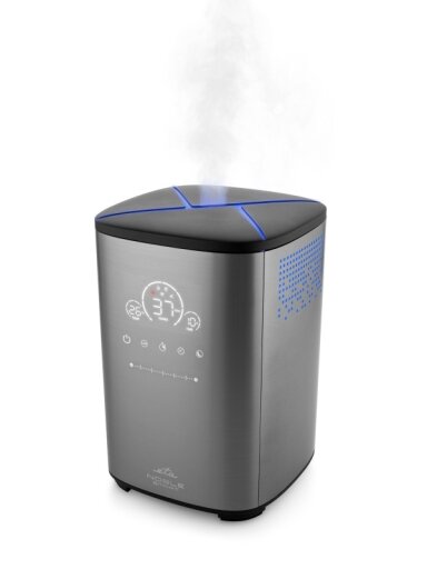 ETA Humidifier | Noble Smart 5629 90000 | 110 W | Water tank capacity 4 L | Suitable for rooms up to 50 m² | Ultrasonic | Grey | Humidification capacity 500 ml/hr ETA Humidifier | Noble Smart 5629 90000 | 110 W | Water tank capacity 4 L | Suitable for rooms up to 50 m² | Ultrasonic | Grey | Humidification capacity 500 ml/hr