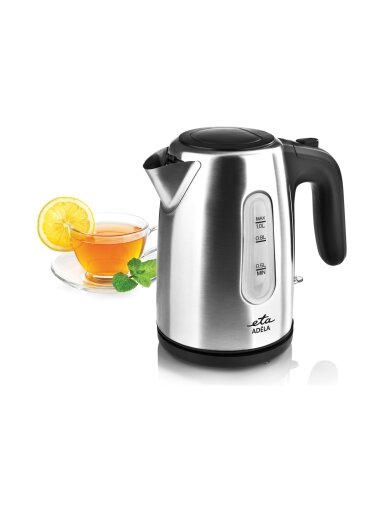 ETA Kettle | ETA160490000 ADÉLA | Electric | 1600 W | 1 L | Stainless Steel | 360° rotational base | Stainless Steel ETA Kettle | ETA160490000 ADÉLA | Electric | 1600 W | 1 L | Stainless Steel | 360° rotational base | Stainless Steel