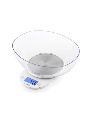 ETA | Kitchen scale with a bowl | ETA577090000 Mari | Graduation 1 g | Display type LCD | White ETA | Kitchen scale with a bowl | ETA577090000 Mari | Graduation 1 g | Display type LCD | White