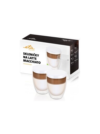 ETA | Latte Macchiato Glasses | ETA418193020 | For coffee | 2 pc(s) | Dishwasher proof ETA | Latte Macchiato Glasses | ETA418193020 | For coffee | 2 pc(s) | Dishwasher proof