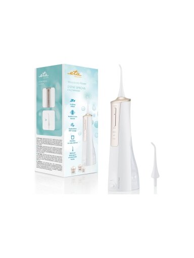 ETA | Oral Irrigator | Sonetic ETA270890000 | Cordless | 200 ml | Number of heads 2 | White/Gold