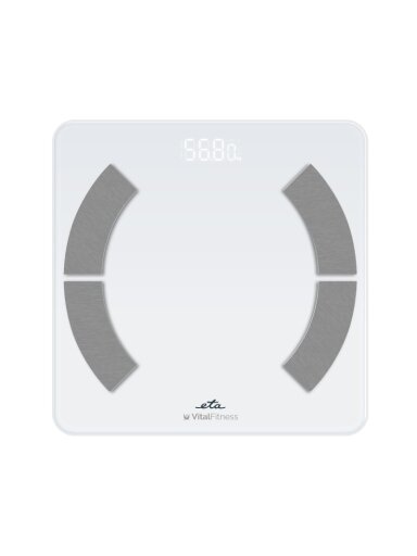 ETA Personal Scale | ETA277990000 Vital Fitness | Maximum weight (capacity) 180 kg | Accuracy 100 g | Body Mass Index (BMI) measuring | White