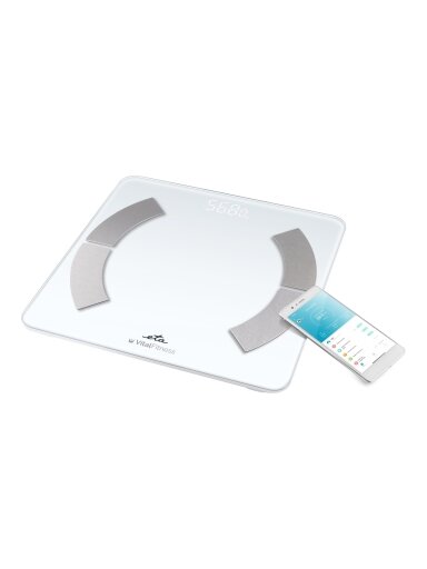 ETA Personal Scale | ETA277990000 Vital Fitness | Maximum weight (capacity) 180 kg | Accuracy 100 g | Body Mass Index (BMI) measuring | White