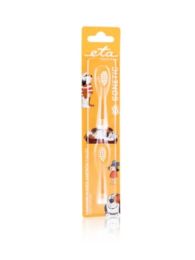 ETA | Toothbrush replacement for ETA0710 | Heads | For kids | Number of brush heads included 2 | Number of teeth brushing modes Does not apply | White ETA | Toothbrush replacement for ETA0710 | Heads | For kids | Number of brush heads included 2 | Number of teeth brushing modes Does not apply | White
