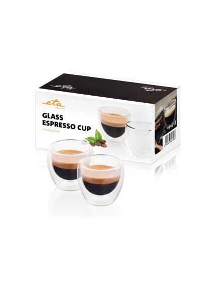 ETA | Espresso cups | ETA418193000 | For espresso coffee | 2 pc(s) | Dishwasher proof | Glass ETA | Espresso cups | ETA418193000 | For espresso coffee | 2 pc(s) | Dishwasher proof | Glass