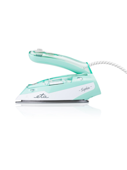 ETA | ETA127190000 Sophia | Steam Travel Iron | 1100 W | Water tank capacity 80 ml | Continuous steam 30 g/min | Steam boost performance 50 g/min | Green/White 2 ETA | ETA127190000 Sophia | Steam Travel Iron | 1100 W | Water tank capacity 80 ml | Continuous steam 30 g/min | Steam boost performance 50 g/min | Green/White 2