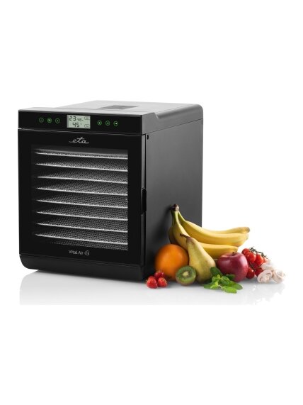 ETA | Fruit dryer | Vital Air II ETA230290000 | Power 650 W | Number of trays 10 | Temperature control | Integrated timer | Black ETA | Fruit dryer | Vital Air II ETA230290000 | Power 650 W | Number of trays 10 | Temperature control | Integrated timer | Black