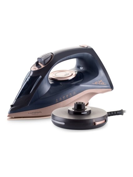 ETA | Iron | Kiara ETA127690000 | Cordless Steam Iron | 2200 W | Water tank capacity 220 ml | Continuous steam 40 g/min | Steam boost performance 90 g/min | Black ETA | Iron | Kiara ETA127690000 | Cordless Steam Iron | 2200 W | Water tank capacity 220 ml | Continuous steam 40 g/min | Steam boost performance 90 g/min | Black