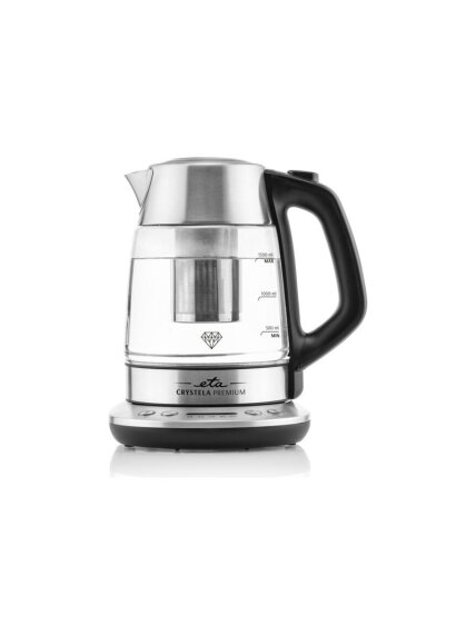 ETA | Kettle | Crystela Premium ETA915390000 | Electric | 2200 W | 1.5 L | Glass | 360° rotational base | Stainless steel/Glass 1