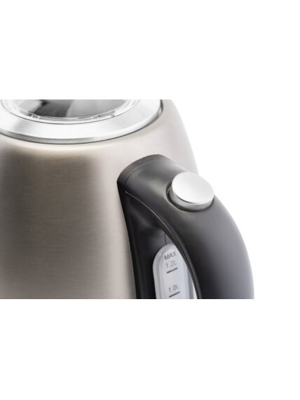 ETA | Kettle | Ela mini ETA859990040 | Standard | 2100 W | 1.2 L | Stainless steel | 360° rotational base | Grey 2 ETA | Kettle | Ela mini ETA859990040 | Standard | 2100 W | 1.2 L | Stainless steel | 360° rotational base | Grey 2