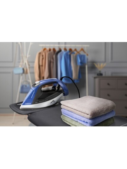 ETA Steam Iron | ETA227690000 Chloe | Steam Iron | 2600 W | Water tank capacity 350 ml | Continuous steam 40 g/min | Silver/Blue 6 ETA Steam Iron | ETA227690000 Chloe | Steam Iron | 2600 W | Water tank capacity 350 ml | Continuous steam 40 g/min | Silver/Blue 6