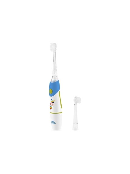 ETA Toothbrush | Sonetic ETA071090020 | Battery operated | For kids | Number of brush heads included 2 | Number of teeth brushing modes 1 | Blue/White ETA Toothbrush | Sonetic ETA071090020 | Battery operated | For kids | Number of brush heads included 2 | Number of teeth brushing modes 1 | Blue/White